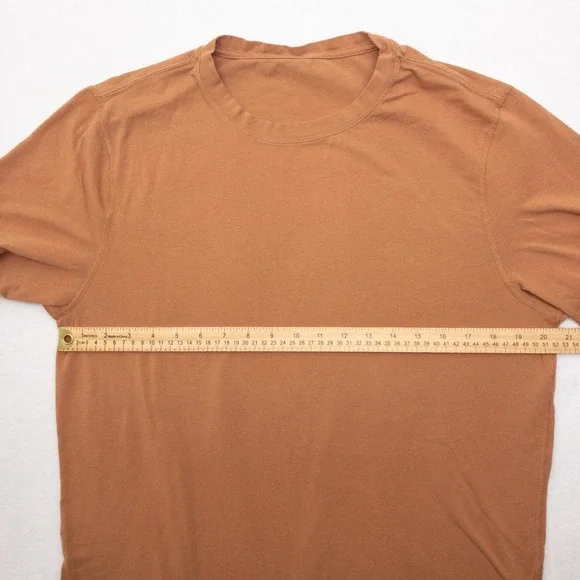 Vuori Tuvalu Pima Cotton Blend Tee Shirt Mens Large Brown Short Sleeve Crewneck - Picture 5 of 9